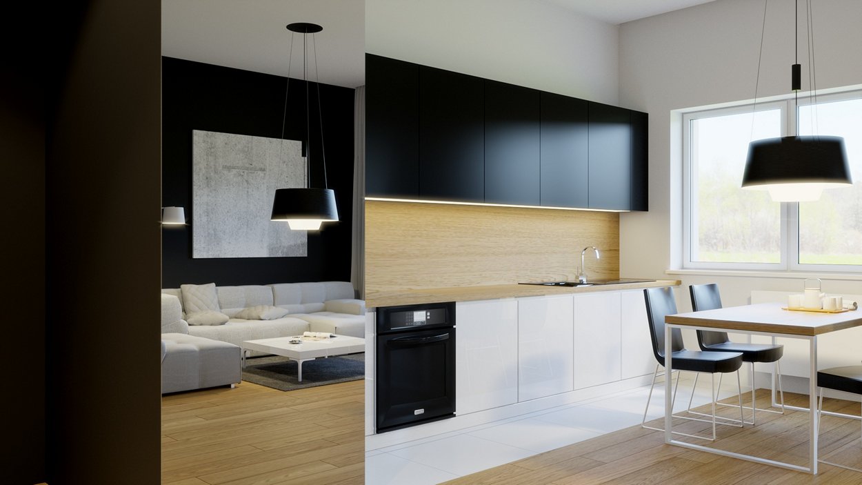 Projekt eleganckiego apartamentu Kraków Dębniki 04